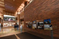 Grand Island Visitor Center- Interior Display from Freedom Crossing Monument