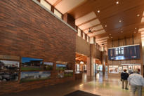 Grand Island Visitor Center- Interior Display from Freedom Crossing Monument