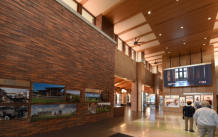 Grand Island Visitor Center- Interior Display from Freedom Crossing Monument