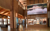 Grand Island Visitor Center- Interior Display from Freedom Crossing Monument