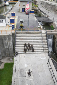 Progress at the Lockport Locks